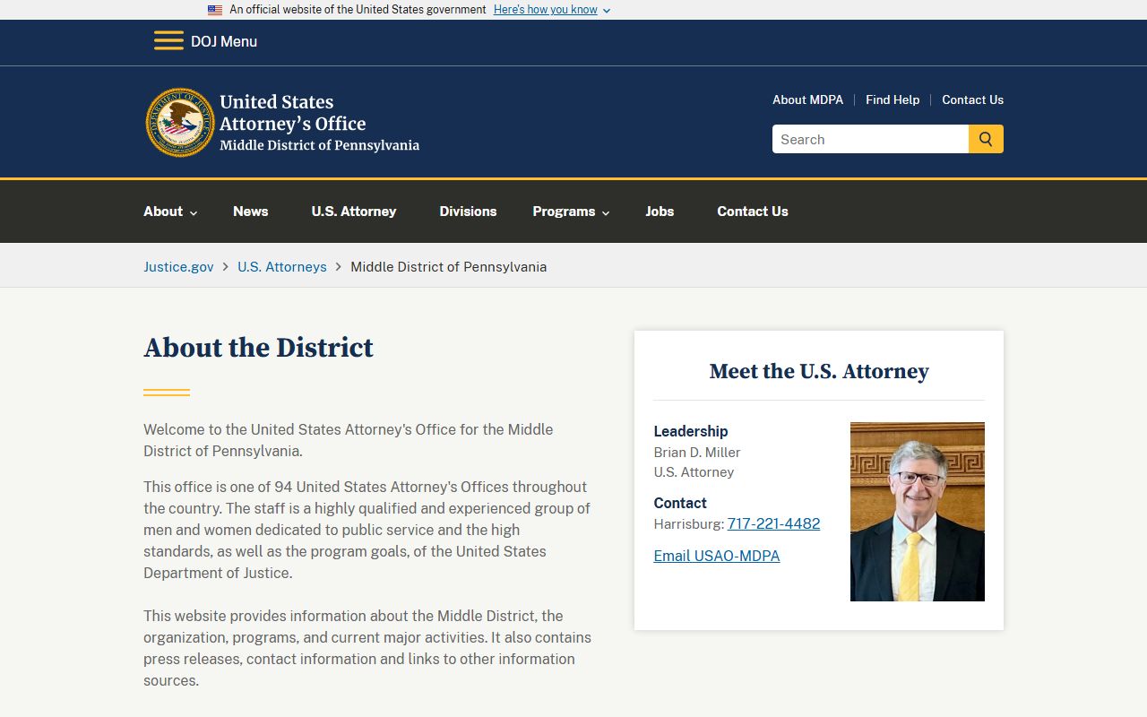 Perry County warrant records federal prosecution source